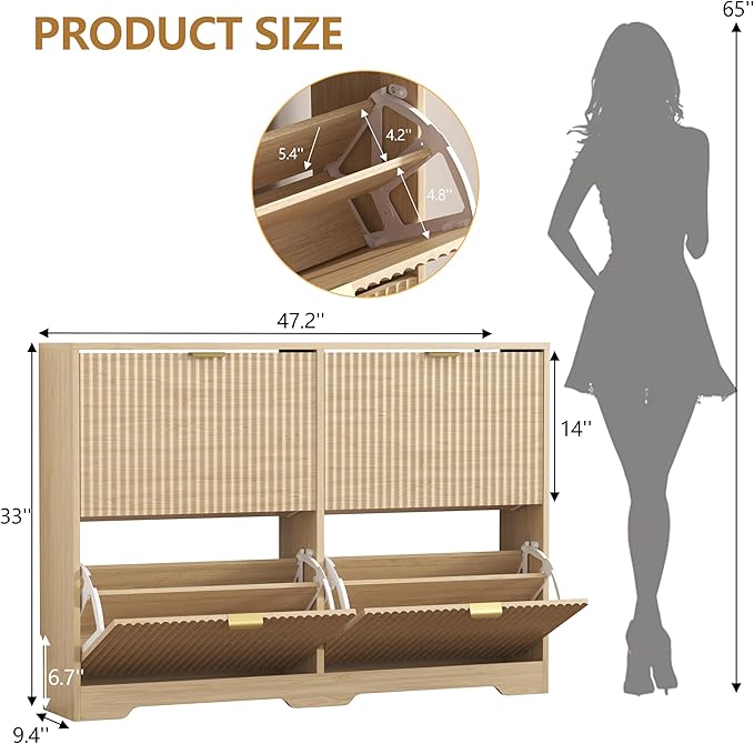 Shoe Cabinet Storage for Entryway - Image 2
