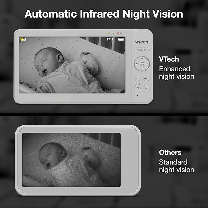 VTech Advanced HQ Max Twin 7" Digital Video 2-Cameras Baby Monitor - Image 9