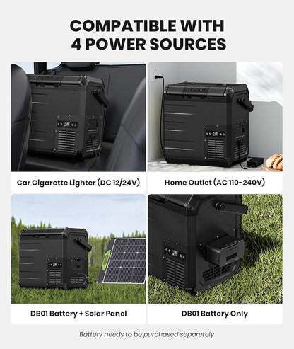 EENOUR D18 12 Volt Car Refrigerator, Portable Freezer 19Qt/18L Battery & Solar - Image 5