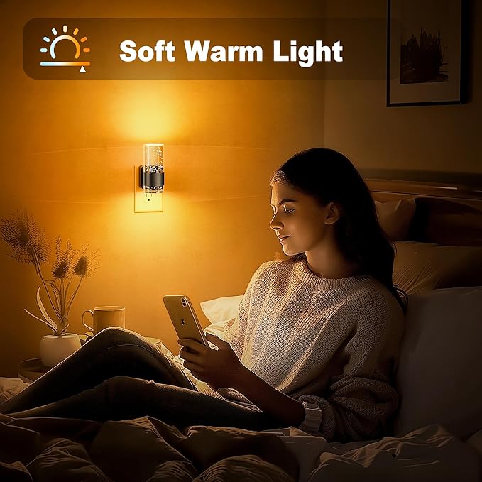 JandCase Night Light, Automatic Night Lights Plug into Wall, Dimmable LED Night - Image 5