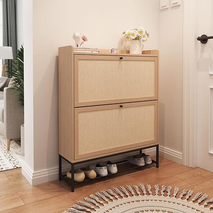 AVZEAR Narrow Shoe Storage Cabinet - Image 3