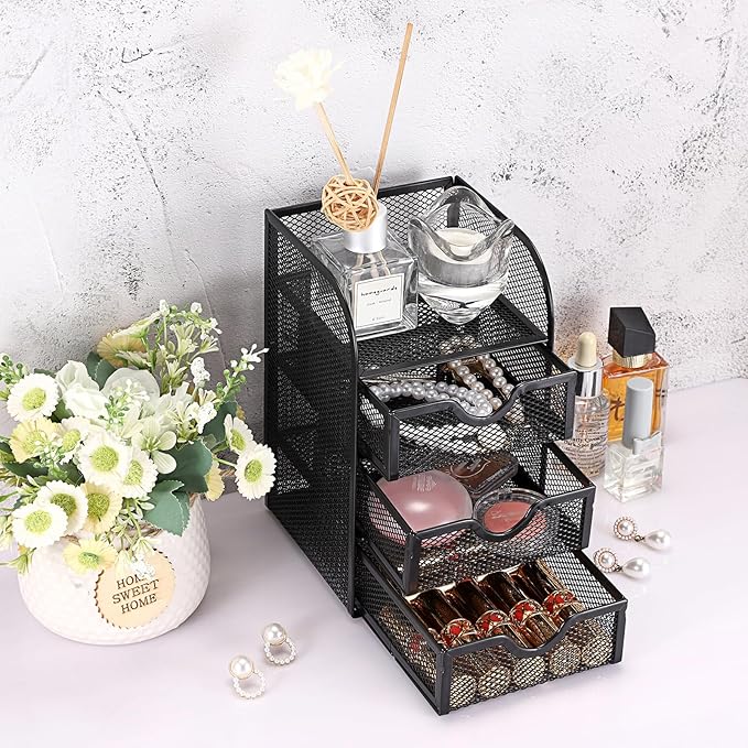 BTSKY Metal Mesh Battery Storage Organizer - Image 8
