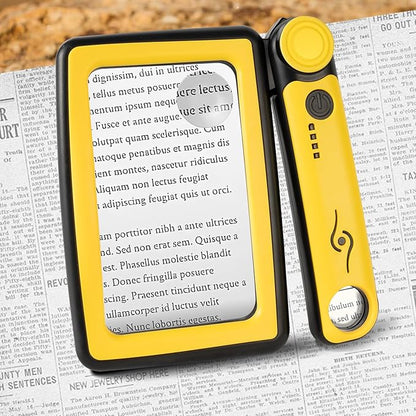 Magnifying Glass with Light, 3 Light Modes Folding Lighted Magnifying Glass by Unknown