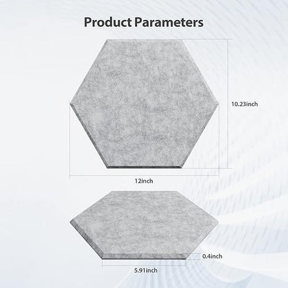 Amantech 12 Pack Acoustic Panels Self Adhesive Sound Proof Foam, High Density - Image 6