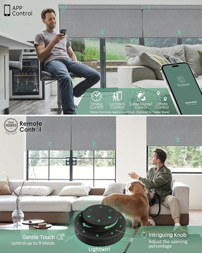 Yoolax Motorized Blinds with Remote, Smart Blinds - Image 3