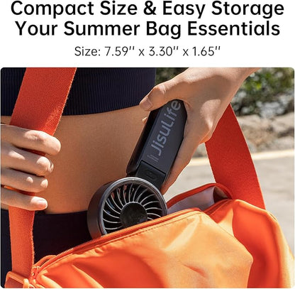 JISULIFE Handheld Fan Life7 – Ultimate Flexibility: High-Power Motor, LED - Image 8