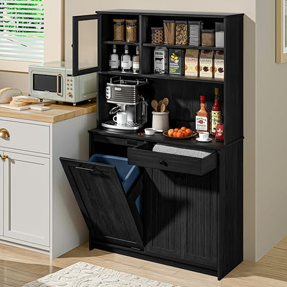 OLD CAPTAIN Tilt Out Trash Cabinet by OldCaptainFurnitureLighting