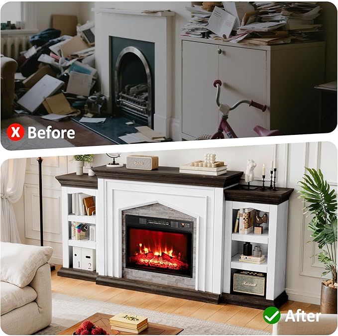 Naice 80" Electric Fireplace - Image 5