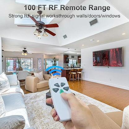 Humpptom Fan Remote Control Kit, 53T Small Size Receiver Ceiling Fan Remote - Image 6