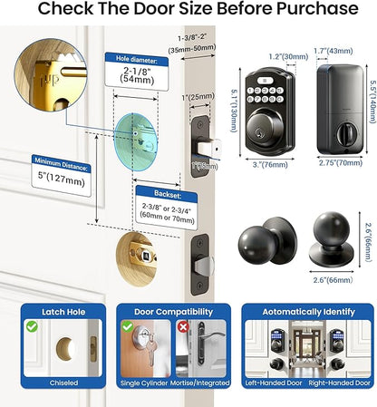 Veise Keyless Entry Door Lock - Image 8