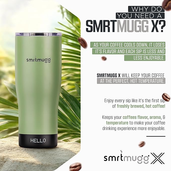 X Heated Coffee Mug 19 oz., 8 Hour Battery Life, Self-Heating, Adjustable Temp - Image 7