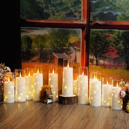Flameless Candles with Embedded Star String, Suitable - Image 4