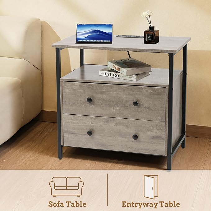 Edbuosy 27 inch Wide Night Stand - Image 8