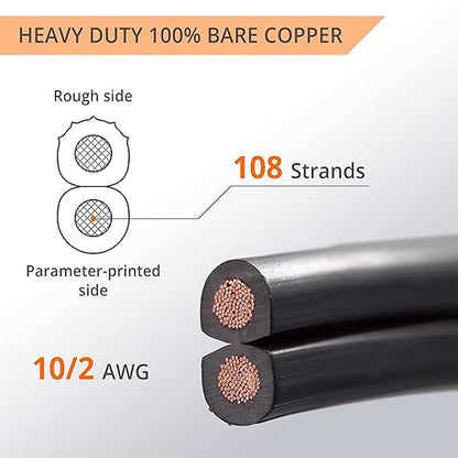 Wirefy 10/2 Low Voltage Landscape Wire 50 ft | Low Voltage Landscape Lighting - Image 2