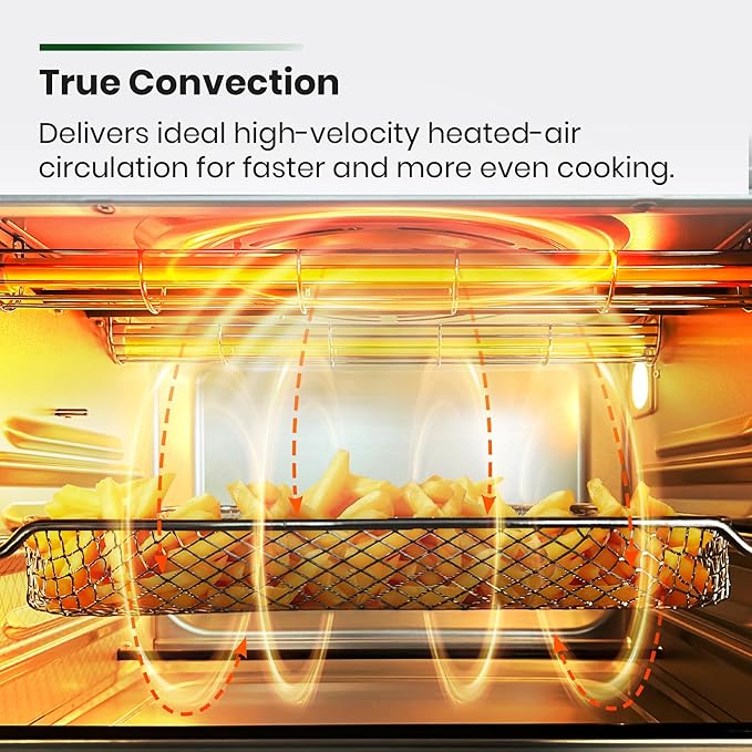 VAL CUCINA Infrared Heating Air Fryer Toaster Oven, Extra Large Countertop - Image 3