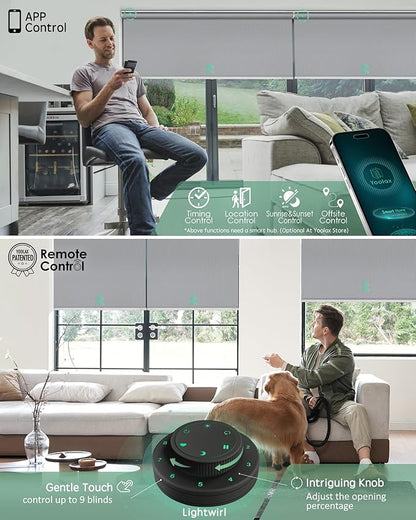 Yoolax Motorized Blinds with Remote, Automatic Window Shades Work with Alexa - Image 3