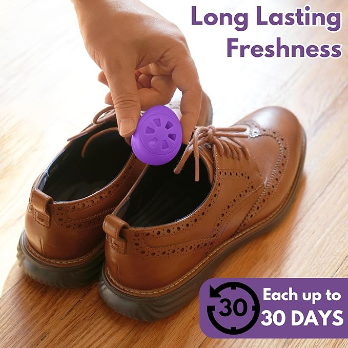 Air Jungles Shoe Deodorizer Balls 6 Ct, Lavender Scent, Odor Remover Balls - Image 5