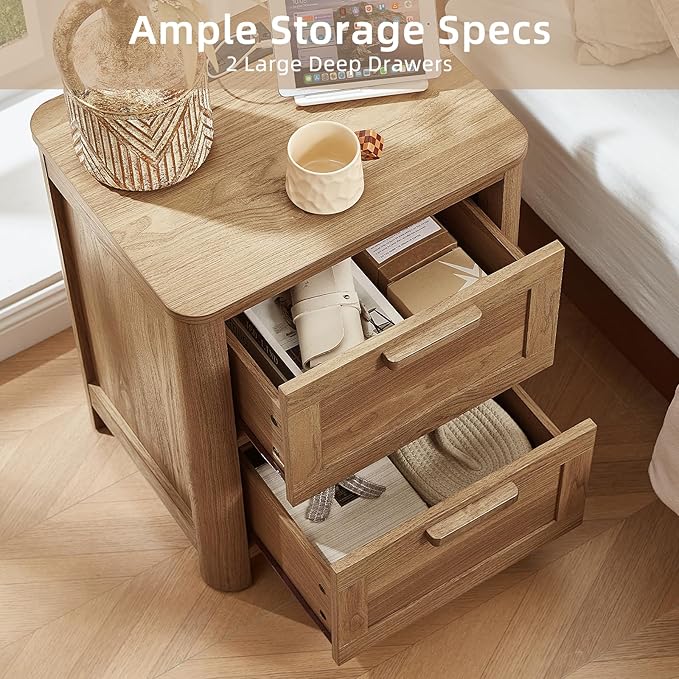 Joaxswe Farmhouse Nightstand - Image 4