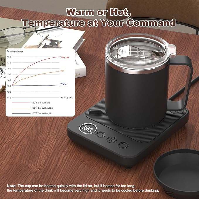 Coffee Mug Warmer & Mug Set for Desk, Smart Coffee Cup Warmer - Image 3