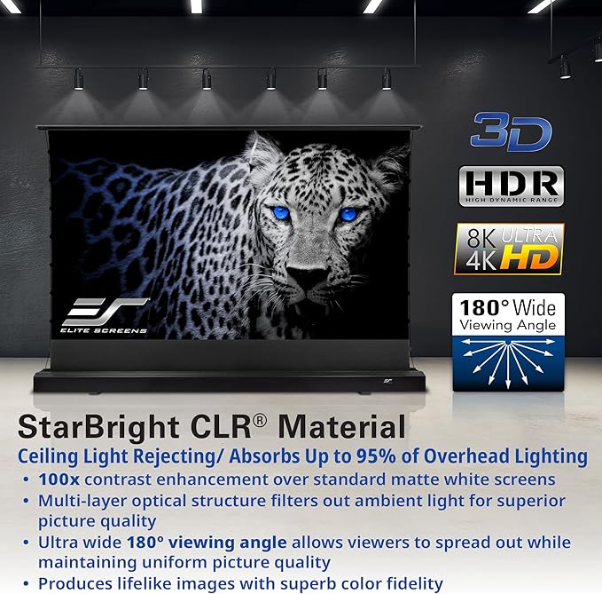 Elite Screens Kestrel Tab-Tension CLR, 101 inch 16:9, Ultra-Short Throw Ceiling - Image 7