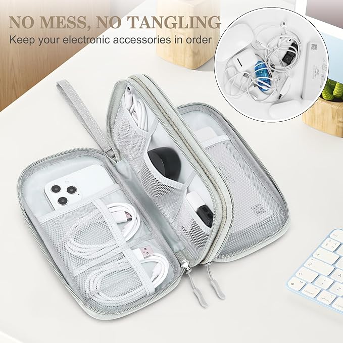 FYY Electronic Organizer, Travel Cable Organizer Bag Pouch Electronic - Image 5