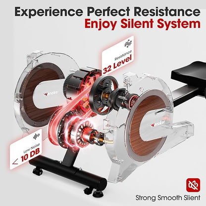 Rowing Machine for Home, Magnetic Rower Machine, 350 LB Weight Capacity - Image 3