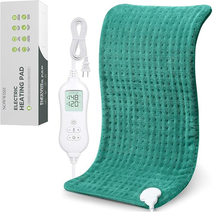 NOWWISH Heating Pad for Back Pain Relief & Period Cramps, 12x24 Inches Electric by NOWWISH