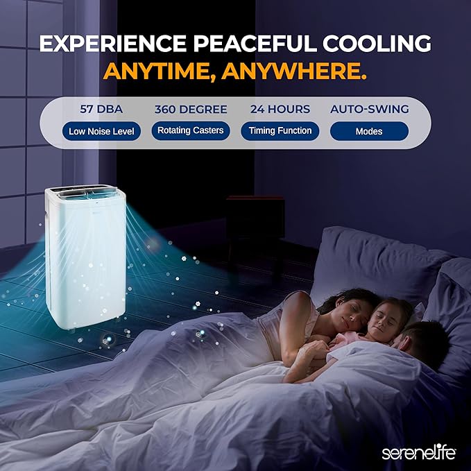 SereneLife Small Air Conditioner Portable 14, 000 BTU - Image 5