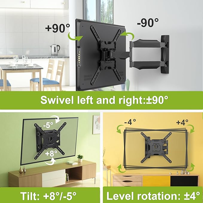 USX MOUNT Full Motion TV Wall Mount Bracket - Image 3