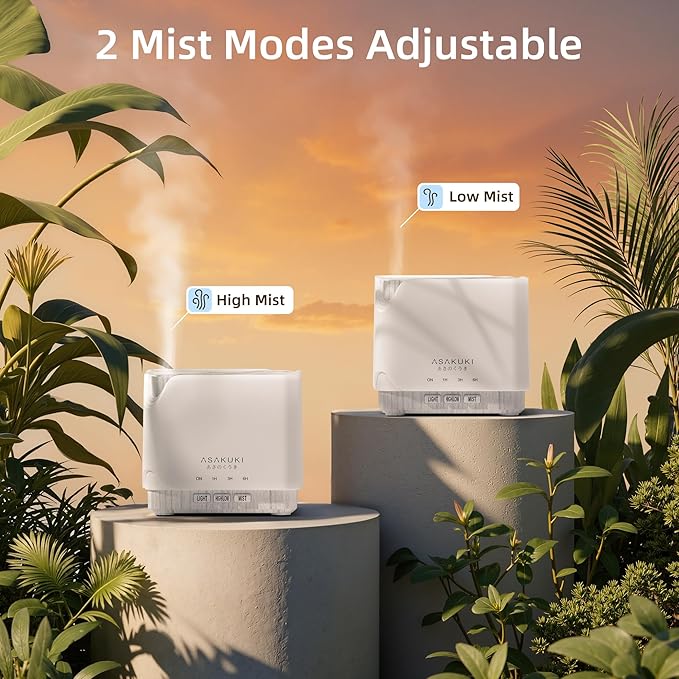 ASAKUKI 700 ml Premium Essential Oil Diffuser, 5 in 1 Ultrasonic Aromatherapy - Image 9