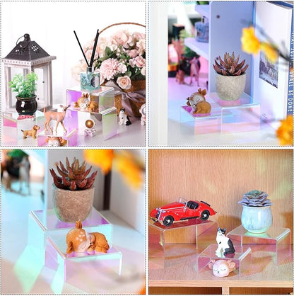 Chuangdi 2 Sets Acrylic Display Risers, Product Stand, Jewelry Display Riser - Image 5