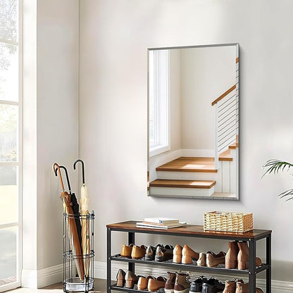 CILIBER Beveled Bathroom Mirror, 24x40 Large Frameless Mirrors - Image 7