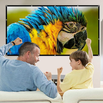 Mdbebbron 120 inch Projector Screen 16:9 Foldable Anti-Crease Portable - Image 6