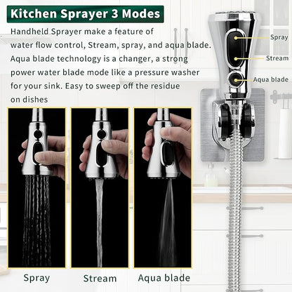 CECEFIN Kitchen Faucet Hose Attachment, Sink Sprayer Replacement Head - Image 3