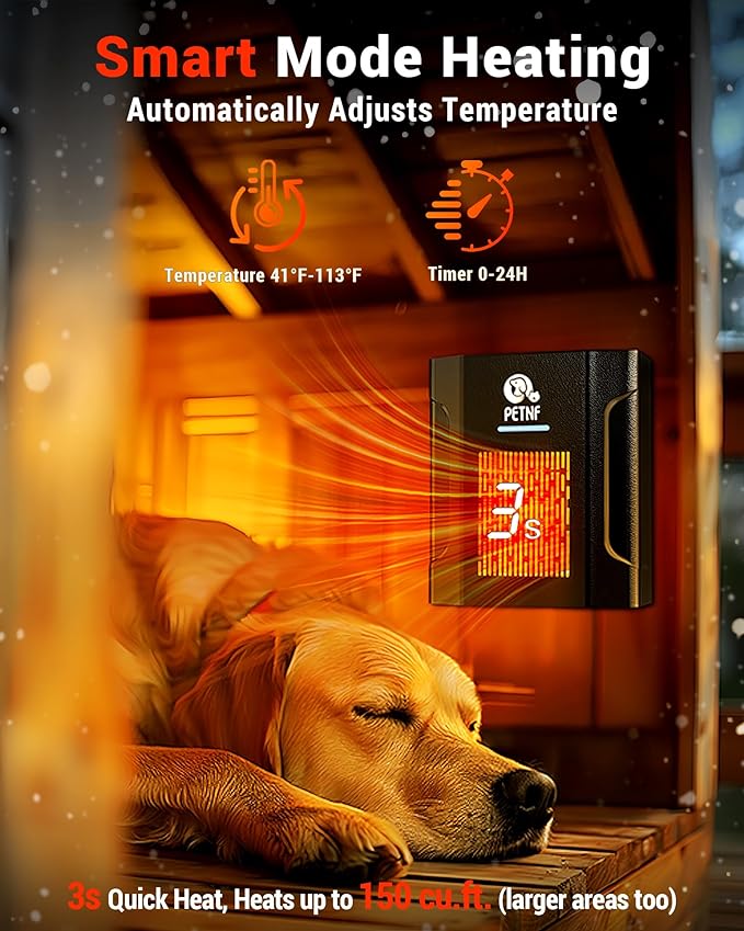 Dog House Heater – 45℉ to 113℉ Thermostat Controlled Pet House Heater - Image 6