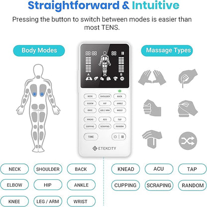 Etekcity 4-Channel Rechargeable TENS Unit, FSA-HSA Eligible Muscle Stimulator - Image 4