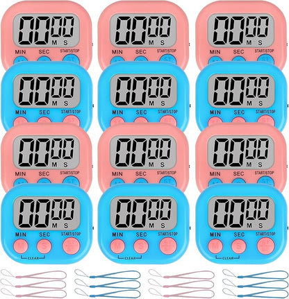 ZILLEEN Classroom Timer for Kids Teachers 12 Pack Digital Timers by ZILLEEN