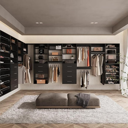 ROOMTEC Modular Closet System, 19.5" Shoe Shelf Closet Tower Wall-Mounted - Image 3