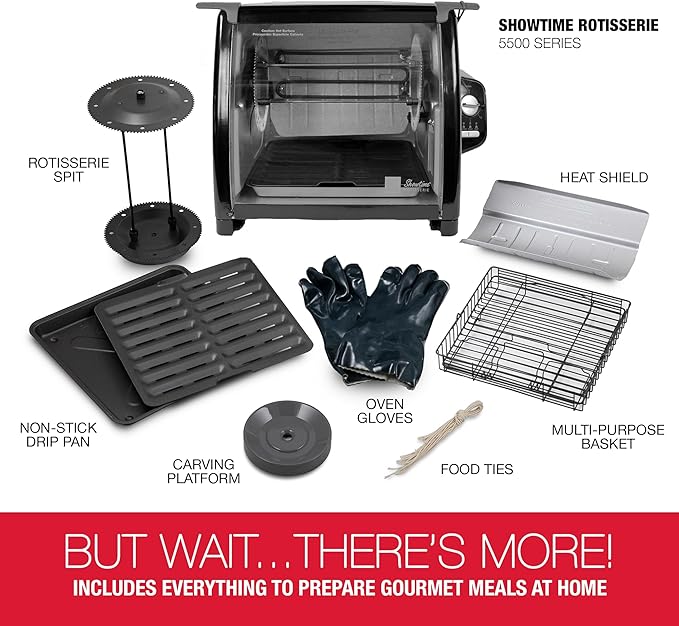Ronco Showtime Large Capacity Rotisserie & BBQ Oven Modern Edition, Simple - Image 7