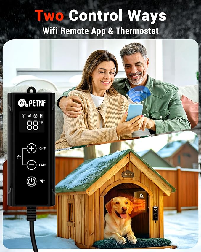 Dog House Heater – 45℉ to 113℉ Thermostat Controlled Pet House Heater - Image 5