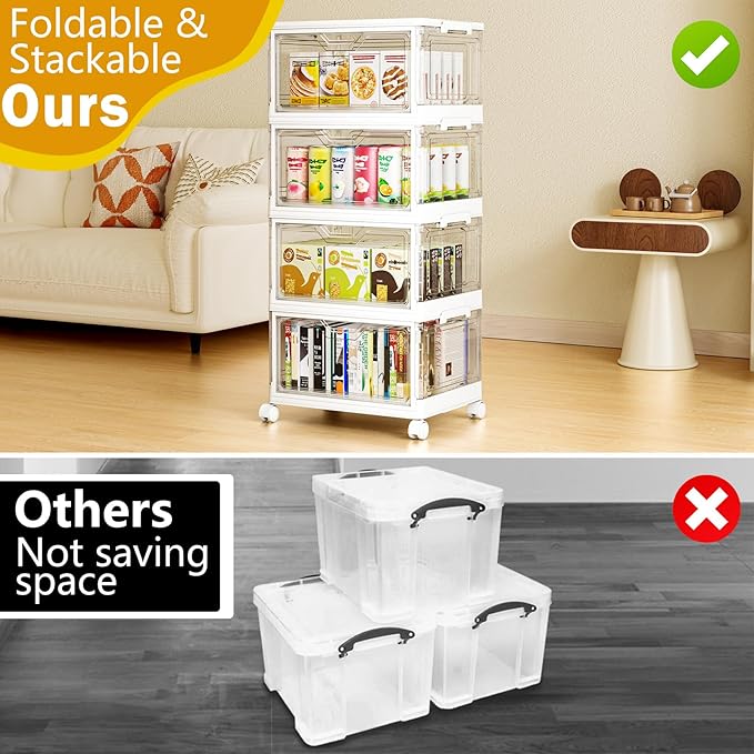 SNSLXH Portable Clear Storage Bins - Image 4