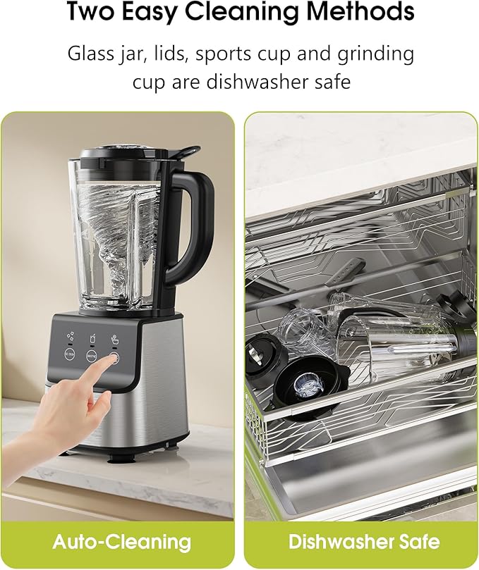Countertop Blenders for Kitchen, 1400W Professional Blender for Smoothies - Image 6