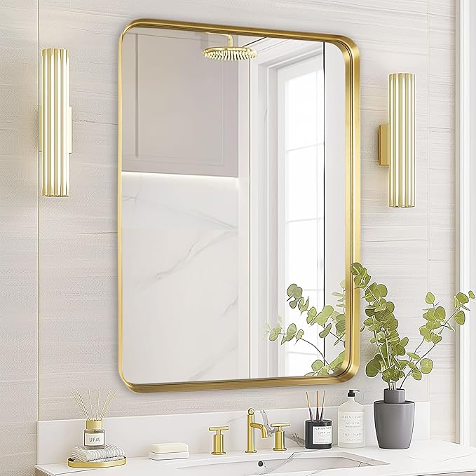 Fabuday Gold Mirror Bathroom Wall by Fabuday