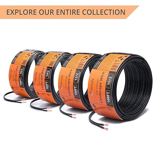 Wirefy 16/2 Low Voltage Landscape Wire 100 ft | Low Voltage Landscape Lighting - Image 7