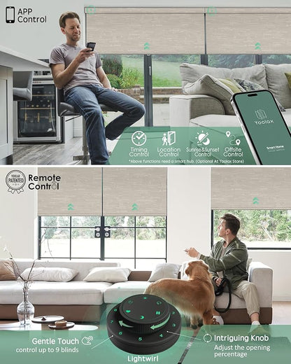 Yoolax Motorized Blinds with Remote, Smart Blinds - Image 3