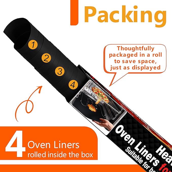 Oven Liners for Bottom of Electric Gas Oven Reusable - Image 8