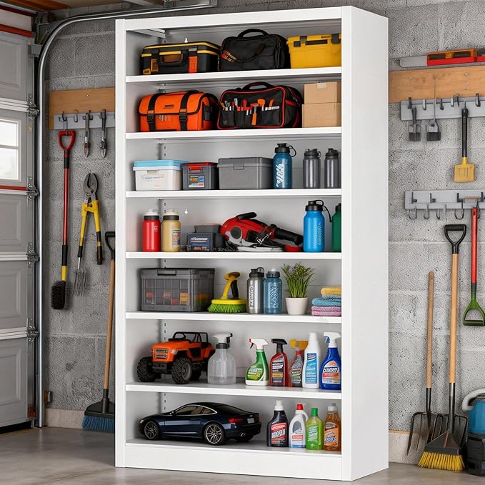 6-Tier Adjustable Steel Garage Storage Shelf - Image 2