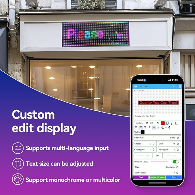 P10 Digital Signage Displays Sports Ticker Glance Advertising Screen Software - Image 6