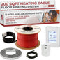 LuxHeat 200sqft Floor Heating Cable Kit - 240v Infloor Heat Kit by LuxHeat