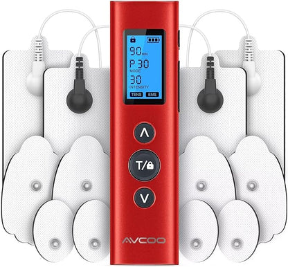 AVCOO 30 Modes TENS EMS Unit Compact Muscle Stimulator by AVCOO